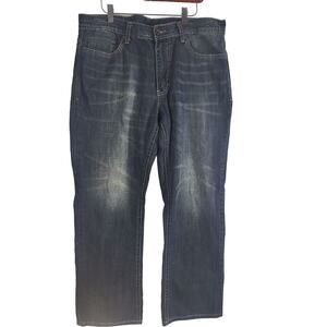 TK‎ Axel Jeans 36X32 Mens Tredwell Relaxed Straight Dark Wash Bottoms